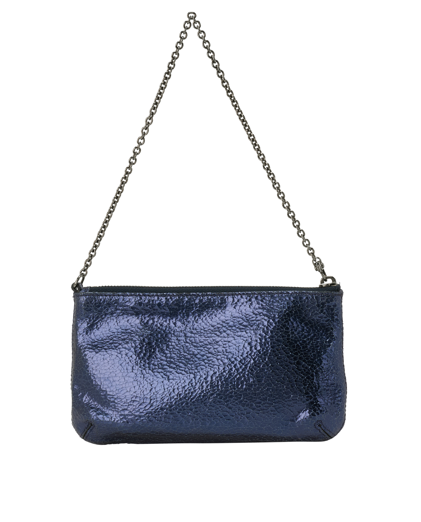 Mulberry Charlie Pochette, &pound;95, Accessories, Blue, Leather, Back view